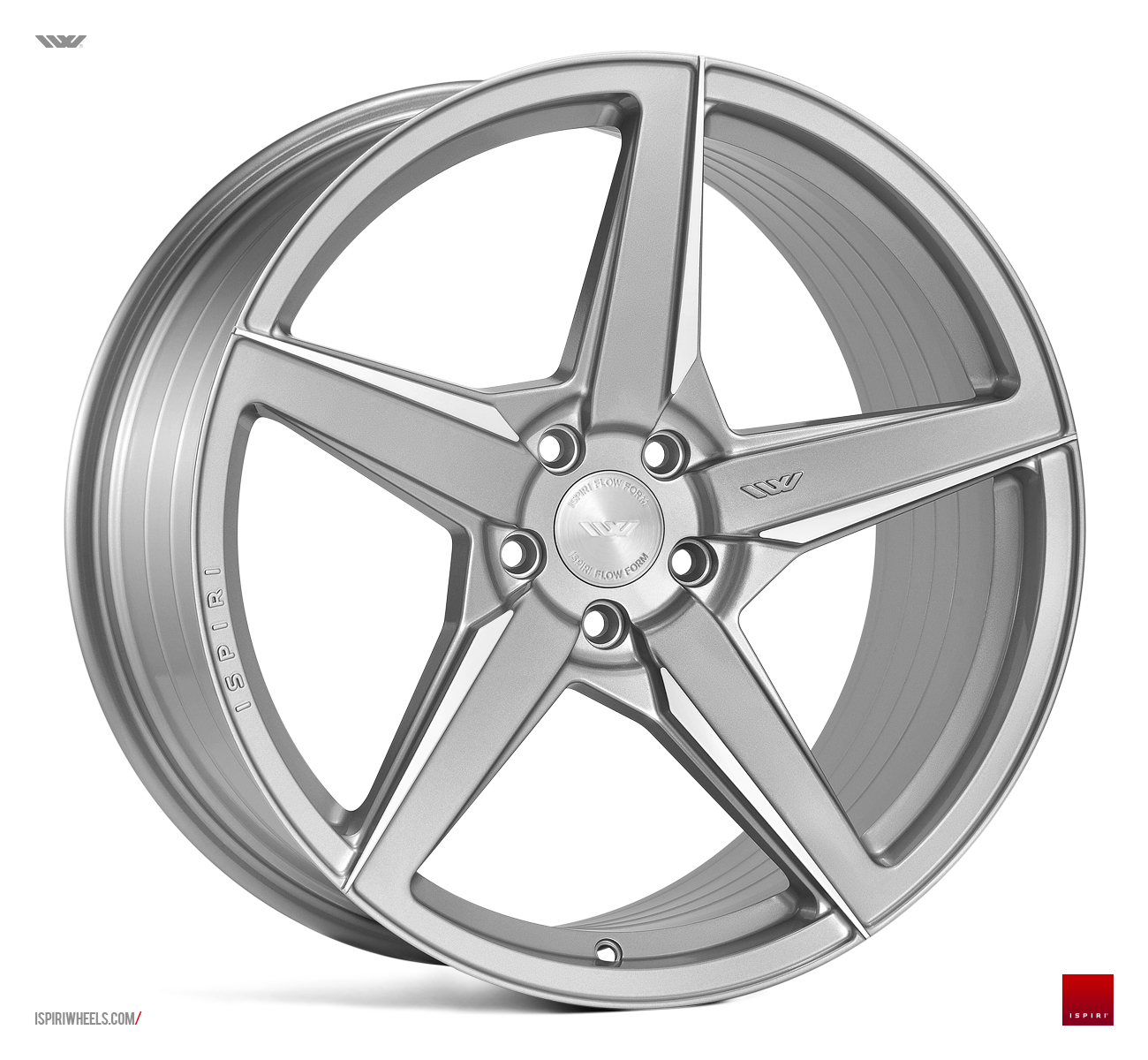 NEW 21" ISPIRI FFR5 5 SPOKE ALLOYS IN PURE SILVER BRUSHED, WITH WIDER 10.5" REAR